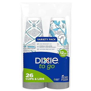 ?? ? ? ?? ?? ?, ?? ??, 355ml, 26??, ?? ? ???? ??? ??? ??? ?? ??? Dixie To Go Paper Coffee Cups With Lids, 12 oz, 26 ct, Disposable Insulated Paper Cups for On-The-Go Hot or C