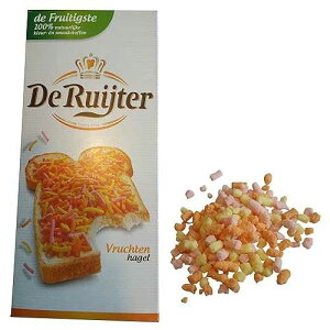 De Ruijter Fruit Sprinkles (Vruchten Hagel), 400 Gr (14.1 Oz), 1 Box