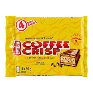 Canada Candy Coffee Crisp Chocolate Bar, 4 Count (Pack of 1), Imported from Canada. (Basic): ??? ?? ?? ???? ??? ?, 4?? (1? ?), ????? ??. (??) Canada Candy Coffee Crisp Chocolate Bar