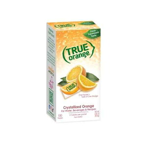 True Citrus TRUE ORANGE Water Enhancer, Bulk Dispenser, 100 Count (Pack of 1), 0 Calorie Drink Mix Packets For Water, Orange Flavoring Powder Packets: ?? ???? ?? ??? ?? ???, ??? ????, 100?