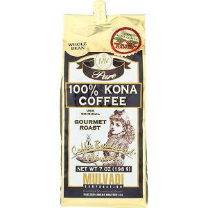 MULVADI 100% �R�i �R�[�q�[���A7 �I���X Mulvadi Corporation MULVADI 100% KONA COFFEE BEAN, 7 OZ