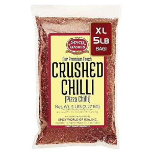 Crushed Red Pepper Flakes 5 Pound Bulk Value Pack - Chili Flakes - by Spicy World
