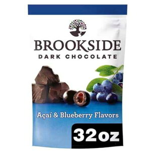 Brookside �_�[�N�`���R���[�g�A�A�T�C�[/�u���[�x���[�A�x�[�V�b�N�A32 �I���X Brookside Dark Chocolate, Acai/Blueberry, Basic, 32 Oz