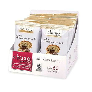 Chuao Chocolatier �\���e�b�h �`���R���[�g �N�����` �_�[�N �`���R���[�g �~�j �O���� �`���R���[�g �o�[�A24 �� (�e0.39�I���X) Chuao Chocolatier Salted Chocolate Crunch Dark Chocolate Mini Gourmet Chocolate Bar, 24-Ct