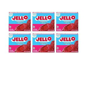 Jell-O ���Y�x���[ �V���K�[�t���[ �[���`�� �~�b�N�X (0.3 �I���X�̔��A6 �p�b�N) Jell-O Raspberry Sugar-Free Gelatin Mix (0.3 oz Boxes, Pack of 6)