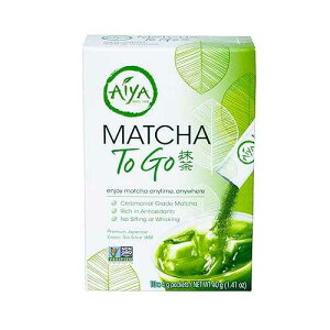 ??? ?? ? ? ?? ?? ? - ??? ?? ?? ?? ?? ??? (10??) AIYA SINCE 1888 Aiya Matcha To Go Single Serve Packs - Ceremonial Grade Pure Matcha Green Tea Powder (10 Count)