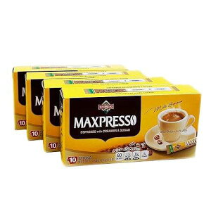 Maxpresso 3 in 1 Korean Instant Coffee Mix - Single Serve Sticks 40 Packets with Creamer and Sugar Premium Hot or Iced Coffee Blend Rich Flavor Maxpresso 3 in 1 Korean Instant Coffee Mix - Single Serve Sticks 40 Pack