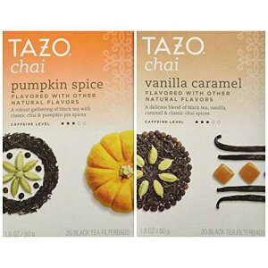 Tazo Chai Tea Holiday Bundle - 2 Items (Pumpkin Spice & Vanilla Caramel Flavors) Tazo Chai Tea Holiday Bundle - 2 Items (Pumpkin Spice & Vanilla Caramel Flavors)