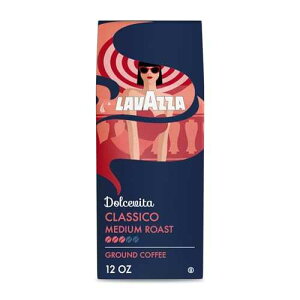 Lavazza Dolcevita Classico Ground Coffee 12oz Bag, Medium Roast, Rich and Full-bodied, Intensity 3/5, Arabica and Robusta, Ideal for Drip Brewers (Pack of 1) - Package May Vary Lavazza Dolcevita Classico Ground Coffe