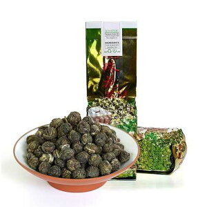 GOARTEA - Jasmine Dragon Pearls - 2Pcs 250g / Total 17.6oz Premium Grade - Jasmine Pearl Green Tea - Chinese Green Tea Loose Leaf