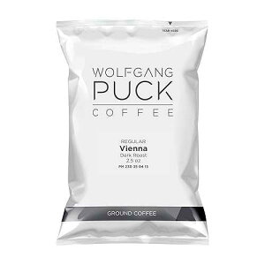 Wolfgang Puck Coffee�AVienna Coffee House�A�e 2.5 �I���X �|�[�V���� �p�b�N�� 8 �` 10 �J�b�v (18 �p�b�N) Wolfgang Puck Coffee, Vienna Coffee House, each 2.5 ounce Portion Pack makes 8-10 cups (Pack of 18)
