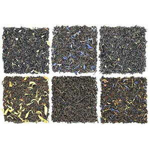 Solstice Fruit-Tea Summer Tea Sampler Featuring Blackberry, Vanilla, Tropicana, Gold Rush, Raspberry, & Strawberry Kiwi Black Teas - Approx 90+ Cups SOLSTICE TEA TRADERS Solstice Fruit-Tea Summer Tea Sampler Featuring B