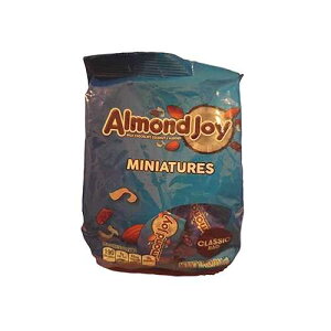 ALMOND JOY �~�j�`���A �L�����f�B�o�[ 11�I���X �N���V�b�N �o�b�O - 2�p�b�N ALMOND JOY Miniatures Candy Bars, 11oz Classic Bag - 2 Pack