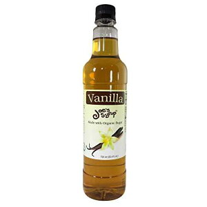 Joe's �V���b�v�A�I�[�K�j�b�N�V���K�[�A�I�[���i�`�������o�j���t���[�o�[�A750 ml Joe's Syrup Joe�fs Syrup, Organic Sugar, All Natural Vanilla Flavor, 750 ml