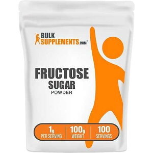 BulkSupplements.com ?? ??? - ?? ??, ?? ??? ??? - ?? ?? ? ??? ??, ??? 1g, 100g (3.5??) (1? ?) BulkSupplements.com Fructose Powder - Fructose Sugar, Zero Calorie Sweetener - Food Grad