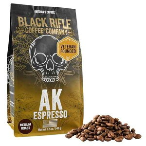 Black Rifle Coffee Company�AAK-47 �G�X�v���b�\�A100% �A���r�J �R�[�q�[�A�R�����r�A �X�v���� ���[�X�g �_�[�N�A�S�� 12 �I���X �o�b�O Black Rifle Coffee Company, AK-47 Espresso,100% Arabica Coffee,Colombian Supremo Ro