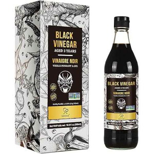 \GIX ]| 500ml 3Nn Ry nn| | ]| Đ| |B Soeos Chinkiang Vinegar 16.9 fl oz (500ml), 3 Years Aged, Naturally Fermented, Mature Aged Black Vinegar, Chinese Black Vinegar, Zhen