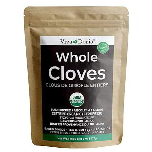 Viva Doria Organic Ceylon Whole Cloves, Hand Picked Sri Lankan Clove Buds, 8 Oz (227 g) Raw from Sri Lanka Viva Doria Organic Ceylon Whole Cloves, Hand Picked Sri Lankan Clove Buds, 8 Oz (227 g) Raw from Sri