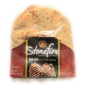 Stonefire �i�� �t���b�V���{�i�t���b�g�u���b�h (3 �p�b�N) �K�[���b�N���� Stonefire Naan Fresh Authentic Flatbreads, (3 Pack) Garlic Flavor