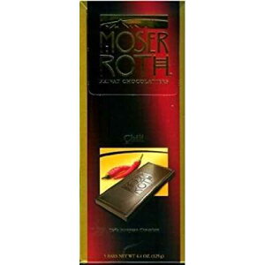 Moser Roth Privat Chocolatieres ���[���s�A���`���R���[�g�A�`���_�[�N�A4.4�I���X Moser Roth Privat Chocolatiers European Chocolate, Chili Dark, 4.4 Ounce