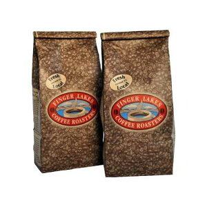 Finger Lakes Coffee Roasters�A���C���t�H���X�g �N�����` �f�J�t�F �R�[�q�[�A�S���A16 �I���X �o�b�O (2 �p�b�N) Finger Lakes Coffee Roasters, Rainforest Crunch Decaf Coffee, Whole Bean, 16-ounce bags (pack of two)