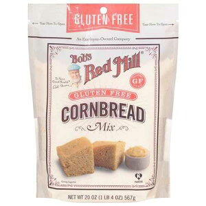 Bob's Red Mill Gluten Free Cornbread Mix, 20oz (Pack of 1) - Gluten Free, Kosher, Package makes one 9�hx9�h Pan or 12 Muffins - Moist, Light Texture Bob's Red Mill Gluten Free Cornbread Mix, 20oz (Pack of 1)