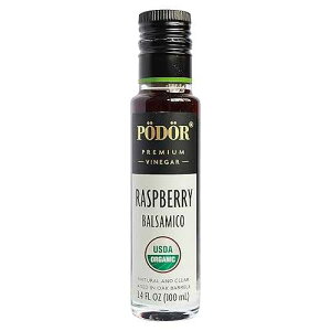 PODOR �v���~�A���I�[�K�j�b�N���Y�x���[�o���T�~�R - 3.4 fl. �I�Y�B- 100���V�R�A�I�[�N�M�ŏn���A���y�A���h�߁A�O���e���t���[�A���`�q�g�݊����A�K���X�r���� PODOR Premium Organic Raspberry Bal