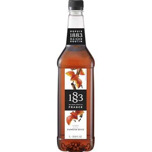 ?? 1883 PET ?? ???? ?? - 1?? 1883 MAISON ROUTIN 1883 Pumpkin Spice Syrup for Drinks ? Authentic French Flavor, Perfect for Coffee, Lattes & Cocktails ? 1 Liter Plastic Bottle ? Made in France