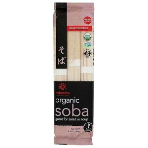 �͂��΂� �I�[�K�j�b�N���� -- 9.5�I���X - 2�� Hakubaku Organic Soba Noodles -- 9.5 oz - 2 pc