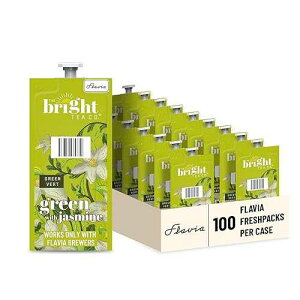 Bright Tea Co. B503 Green Tea with Jasmine FLAVIA Freshpacks, 100/Carton