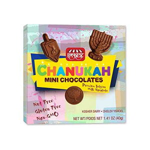 Chanukah Mini Chocolates �v���~�A�� �x���M�[ �`���R���[�g �i�b�c�t���[ 1.41 �I���X Paskesz Chanukah Mini Chocolates Premium Belgian Chocolate NUT FREE 1.41 OZ