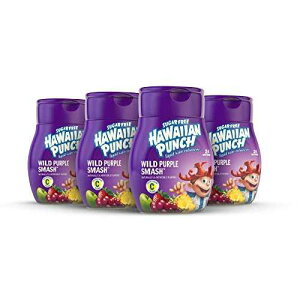 Hawaiian Punch, Wild Purple Smash, Liquid Water Enhancer ? New, Better Taste! ? High Antioxidant Vitamin C, Sugar Free, Zero Calorie Flavoring Drops (4 Bottles, Makes 96 Flavored Water Drinks)