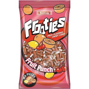 Frooties Frootie Tootsie Roll Chewy Candy, Fruit Punch, 38.8 Ounce, 360 Count (Pack of 12)