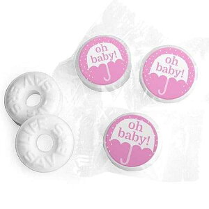 Oh Baby Girl �x�r�[�V�����[ �~���g - (���C�t�Z�[�o�[�Y �~���g�� 365 ��) Just Candy Oh Baby Girl Baby Shower Mints - (Approx 365 Lifesavers Mints)