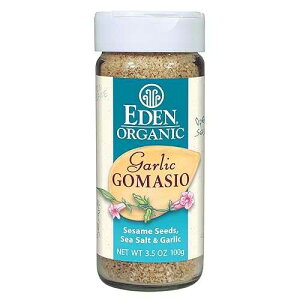 Eden �I�[�K�j�b�N �K�[���b�N �S�}�V�I�A�S�}�A�C���A�K�[���b�N�A3.5 �I���X �V�F�[�J�[ (12 �p�b�N) Eden Organic Garlic Gomasio, Sesame Seeds, Sea Salt & Garlic, 3.5-Ounce Shakers (Pack of 12)