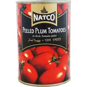 Natco Peeled Plum Tomatoes in Rich Tomato Juice 400g Pack of 2