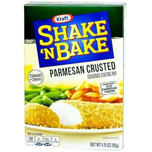 Kraft Shake 'N Bake �V�[�Y�j���O �R�[�e�B���O �~�b�N�X �{�b�N�X�A�p�����U�� �N���X�g�A4.75 �I���X (2 �p�b�N) JOGRO Kraft Shake 'N Bake Seasoned Coating Mix Box, Parmesan Crusted, 4.75 Ounce (Pack of 2)