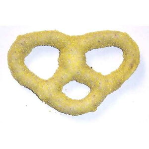 Scott's Cakes �z���C�g�`���R���[�g�ŕ���ꂽ�v���b�c�F���A���F�ƃ��x���_�[�̍�������A1�|���h�̔����x�[�J���[�{�b�N�X���� Scott's Cakes White Chocolate Covered Pretzels with Yellow and Lavender Sugar in 