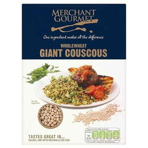 �}�[�`�����g �O���� �S�����W���C�A���g�N�X�N�X (300g) - 2�p�b�N Merchant Gourmet Wholewheat Giant Couscous (300g) - Pack of 2