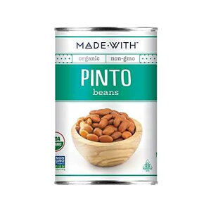 MadeWith �I�[�K�j�b�N �s���g �r�[���Y�A15 �I���X (12 �p�b�N) MadeWith Organic Pinto Beans, 15 Ounce (Pack of 12)