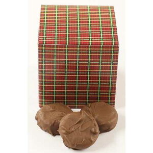 Scott's Cakes �~���N�`���R���[�g�ŕ���ꂽ�I���I�A1�|���h�̎l�p���i�q�Ȃ̔��ɓ����Ă��܂� Scott's Cakes Milk Chocolate Covered Oreos in a 1 Pound Square Plaid Box
