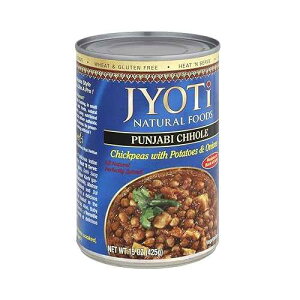 Jyoti Punjabi Chhole, 12 cans of 15 oz, All Natural, Product of USA, Gluten Free, Vegan, NON GMO, BPA Free