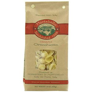 Montebello �I�[�K�j�b�N �I���L�G�b�e�A16 �I���X�A5 �J�E���g Montebello Organic Orecchiette, 16 Ounce, 5 Count