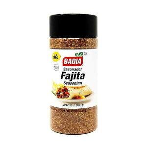 Badia Fajita Seasoning, Sazonador para Fajitas, 9.5 oz ? Zesty Tex-Mex Spice Blend for Fajitas ? Bold, Smoky Flavor Badia Fajita Seasoning, Sazonador para Fajitas, 9.5 oz Zesty Tex-Mex Spice Blend for Fajitas Bold,