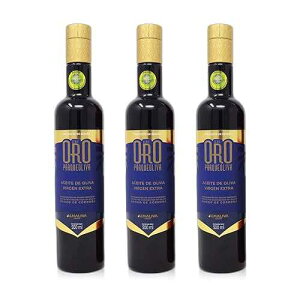 Parqueoliva Serie Oro Award Winning Spanish Extra Virgin Olive Oil from C rdoba 2018 Harvest Varietal Blend 0.5 Liter (16.9 Ounce) Dark Glass Bottle