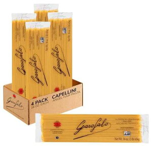 ???? ???? ?? ?? ???, 16?? (4? ?) Garofalo ? Premium Durum Wheat Semolina Capellini, Angel Hair Pasta, Italian Made, Bronze-Drawn, Al-Dente, One-Ingredient Pasta (4 pack)