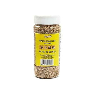 ?? ? ?? (?? ??) 8?? ?? ???? (8??) Shirakiku Roasted Sesame Seeds (IRI GOMA) Perfect for Salad, Sushi, and Noodles Topping Toasted Sesame Seeds with an Enticing Aroma, Flavor, and Crunch, 8 Oz