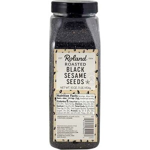 ?? ?? ?? ?? ??, ?? ?? ??, 16?? ? Roland Foods Roasted Black Sesame Seeds, Specialty Imported Food, 16 Ounce, Pack of 1