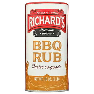 ���`���[�Y �P�C�W���� �J���g���[ BBQ ���u - 16 �I���X Richard's Cajun Foods Richard's Cajun Country BBQ Rub - 16 Ounces