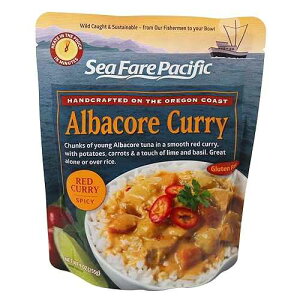 Sea Fare �p�V�t�B�b�N �A���o�R�A �J���[�A���b�h�A9 �I���X (8 �p�b�N) Sea Fare Pacific Albacore Curry, Red, 9 Ounce (Pack of 8)